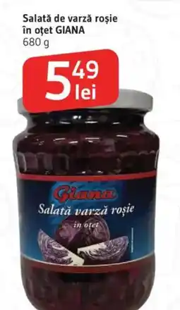 Supeco Salată de varză roșie în oţet GIANA Ofertă