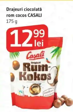 Supeco Drajeuri ciocolată rom cocos CASALI Ofertă