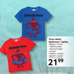 Selgros Tricou băieți Spiderman / Spidey Ofertă