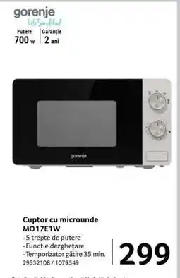 Selgros Cuptor cu microunde MO17E1W Ofertă