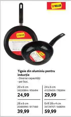 Selgros Tigaie din aluminiu pentru inducție Ofertă