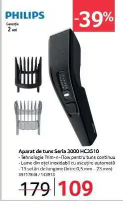 Selgros Aparat de tuns Seria 3000 HC3510 Ofertă
