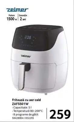Selgros Friteuză cu aer cald ZAF5501W Ofertă