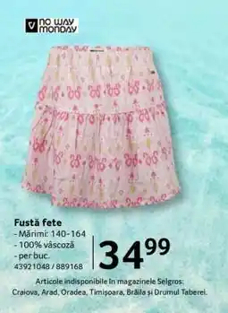 Selgros Fustă fete Ofertă