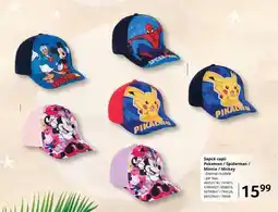 Selgros Șapcă copii Pokemon / Spiderman / Minnie / Mickey Ofertă