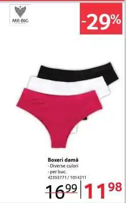Selgros Boxeri damă Ofertă