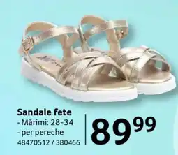 Selgros Sandale fete Ofertă