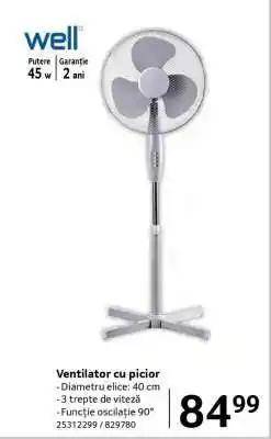Selgros Ventilator cu picior Ofertă