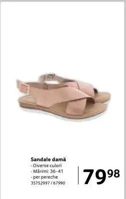 Selgros Sandale damă Ofertă