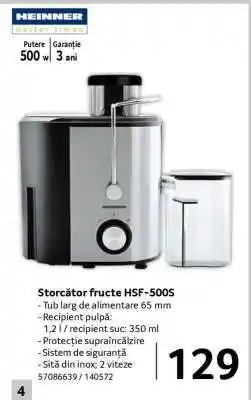 Selgros Storctor fructe HSF-500S Ofertă