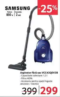 Selgros Aspirator fără sac VCC43Q0V3B Ofertă