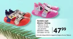 Selgros Sandale copii Minnie / Mickey Ofertă