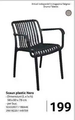 Selgros Scaun plastic Nero Ofertă