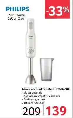 Selgros Mixer vertical ProMix HR2534/00 Ofertă
