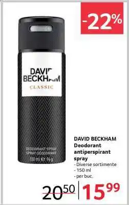 Selgros DAVID BECKHAM Deodorant antiperspirant spray Ofertă