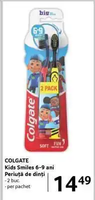Selgros COLGATE Kids Smiles 6-9 ani Periuță de dinți Ofertă
