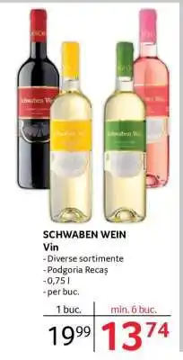 Selgros SCHWABEN WEIN VIN Ofertă