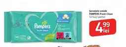 Supeco Şerveţele umede PAMPERS Fresh Clean Ofertă