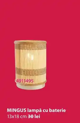 JYSK MINGUS lampă cu baterie Ofertă