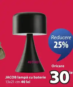 JYSK JACOB lampă cu baterie Ofertă