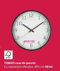JYSK TOBIAS ceas de perete Ofertă