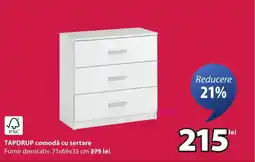 JYSK TAPDRUP comodă cu sertare Ofertă