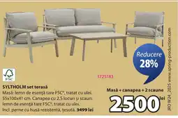 JYSK SYLTHOLM set terasă Ofertă