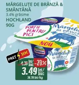 Diana Supermarket HOCHLAND Mărgeluțe de brânză & smântână Ofertă