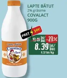 Diana Supermarket COVALACT Lapte bătut 2% grăsime Ofertă