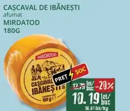 Diana Supermarket MIRDATOD Cascaval de ibănești afumat Ofertă