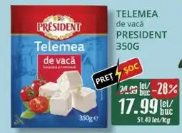 Diana Supermarket PRESIDENT Telemea de vacă Ofertă
