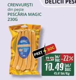 Diana Supermarket PESCĂRIA MAGIC Crenvurști din peşte Ofertă