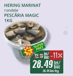 Diana Supermarket PESCĂRIA MAGIC Hering marinat rondele Ofertă
