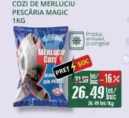 Diana Supermarket PESCĂRIA MAGIC Cozi de merluciu Ofertă