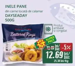 Diana Supermarket DAYSEADAY Inele pane din carne tocată de calamar Ofertă