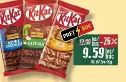 Diana Supermarket NESTLE Ciocolată cu napolitană şi cremă de cacao/cremă alune/ cremă caramel sǎrat kit kat Ofertă