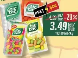 Diana Supermarket TIC TAC Drajeuri fresh orange/fruity mix/ citrus mix/fresh mints Ofertă