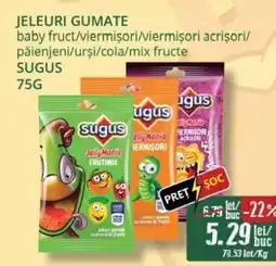 Diana Supermarket SUGUS Jeleuri gumate Ofertă