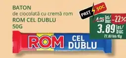 Diana Supermarket Baton de ciocolată cu cremă rom cel dublu Ofertă