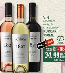 Diana Supermarket PURCARI Vin rose/rarǎ neagră/ chardonnay Ofertă