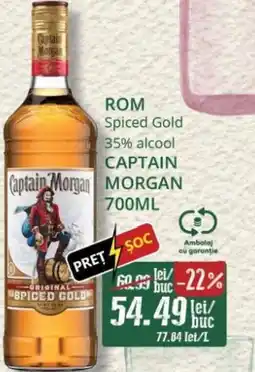 Diana Supermarket CAPTAIN MORGAN Rom spiced gold Ofertă