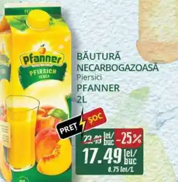Diana Supermarket PFANNER Bautură necarbogazoasă piersici Ofertă