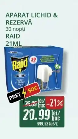 Diana Supermarket RAID Aparat lichid & rezervă 30 nopţi Ofertă