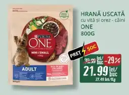 Diana Supermarket PURINA Hrană uscată cu vită şi orez - câini one Ofertă