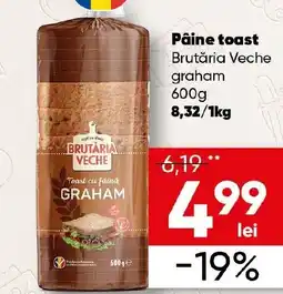 PROFI Pâine toast Brutăria Veche graham Ofertă