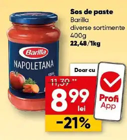PROFI Sos de paste Barilla Ofertă