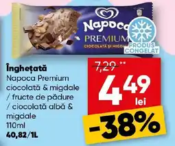 PROFI Îngheţată Napoca Premium ciocolată & migdale /fructe de pădure / ciocolată albă & migdale Ofertă