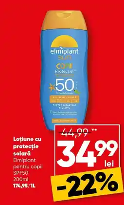 PROFI Loţiune cu protecţie solară Elmiplant pentru copii Ofertă