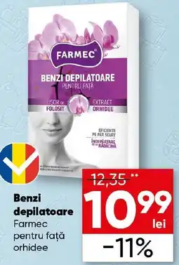 PROFI Benzi depilatoare Farmec pentru față orhidee Ofertă