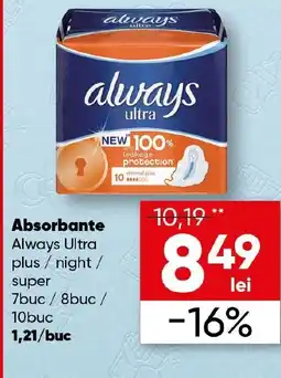 PROFI Absorbante Always Ultra plus/ night / super Ofertă